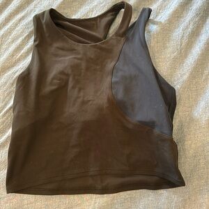 Lululemon color block crop top